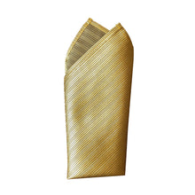 Men's Classic 100% Premium Silk Pocket Square, 12" Gold, Pocket Squares- Lantier Designs