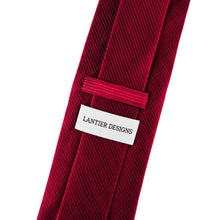 Men's Classic 100% Premium Silk Necktie, 3" Burgundy, Ties- Lantier Designs